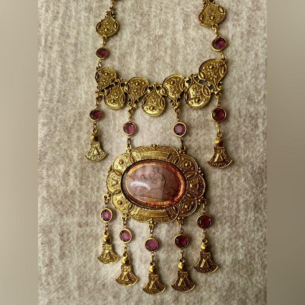 Vintage Goldette Byzantine Necklace